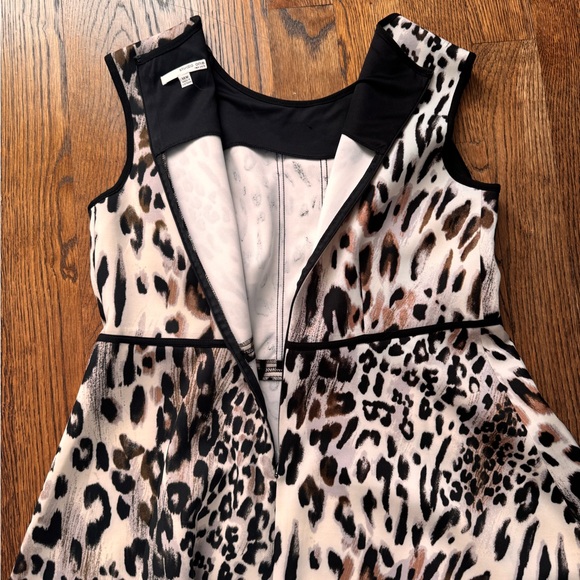 Studio One Animal Print Dress with Black Accents - Picture 12 of 12
